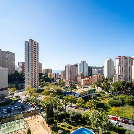 דירה Parking Y Padel A 9 Min Playa Poniente בנידורם