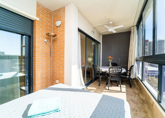 Апартаменты Parking Y Padel A 9 Min Playa Poniente Бенидорм