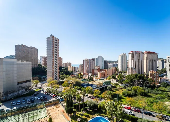 Апартаменты Parking Y Padel A 9 Min Playa Poniente Бенидорм